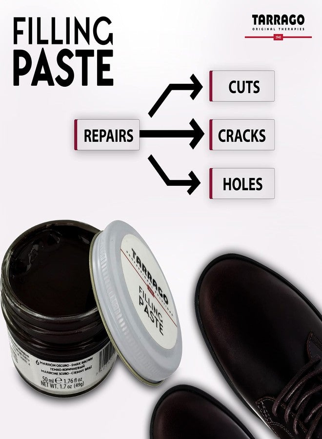 Tarrago Filling Paste - 50ml Leather Filler Repair Compound - Leather Restoration Crack, Burns, Tears, Holes Filler for Car Seats, Furniture, Couch, Boots, Shoes, Clothing - Black #18 - Image 5